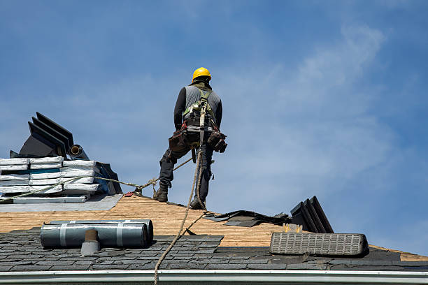 Professional Gutter Installation technician working in Worthington, OH